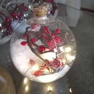 set of 12 light-up ornaments